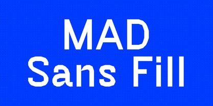 MAD Sans Fill Font Poster 1